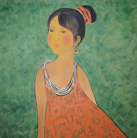 Tranh Sơn Dầu Mong Đợi